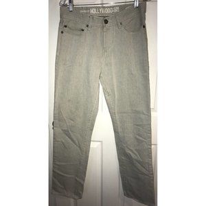 HOLLYWOOD The Jean People Slim Straight Light Gray Jeans 32x34 EUC (31.5 x 32.5)